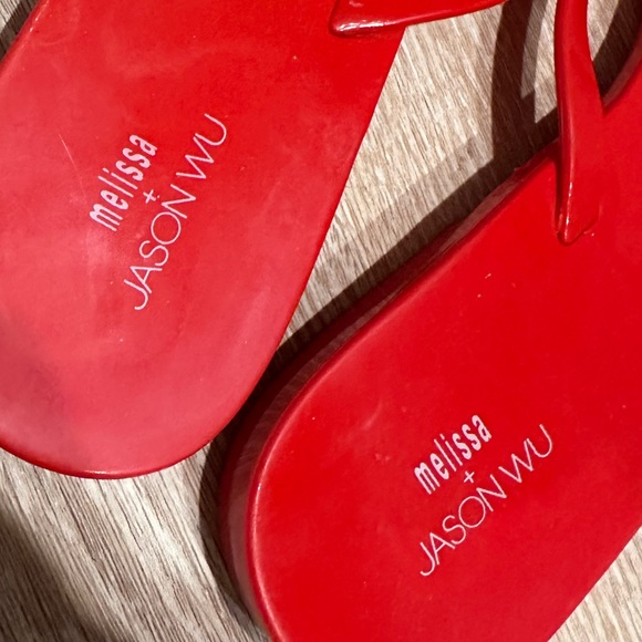 Melissa red bow flip flops - Picture 6 of 9